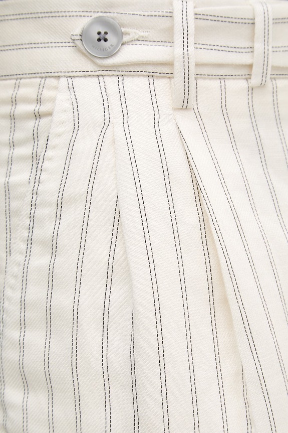 Tommy Hilfiger Παντελόνι ίσιο ανδρικό με λινό NEW YORK MW0MW42709 μπεζ