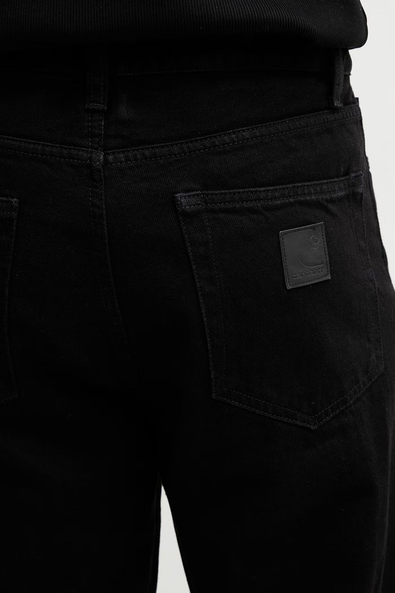 Carhartt WIP Aaron Pant jeansy straight męskie czarny I036728.8902