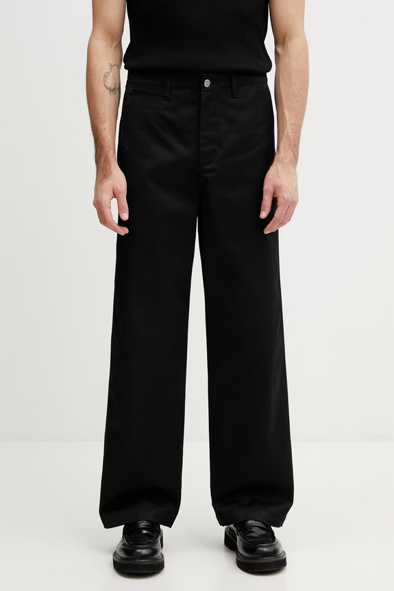 Carhartt WIP Harold Pant straight trousers cotton Men's black I036502.8901