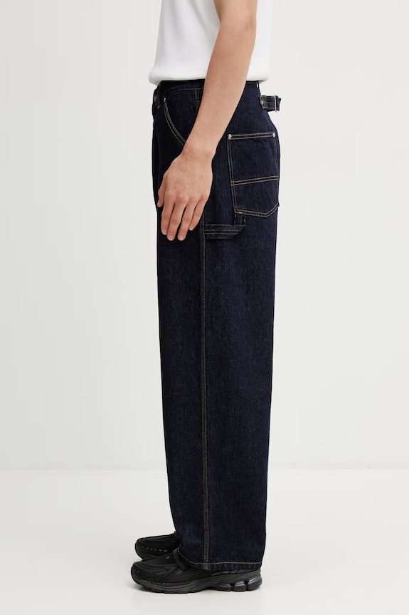 Carhartt WIP Belmont Pant джинсы loose для мужчин I036591.102 голубой SS26