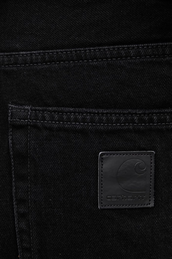 Carhartt WIP Aaron Pant pantaloni din bumbac pentru bărbați negru I036728.8906