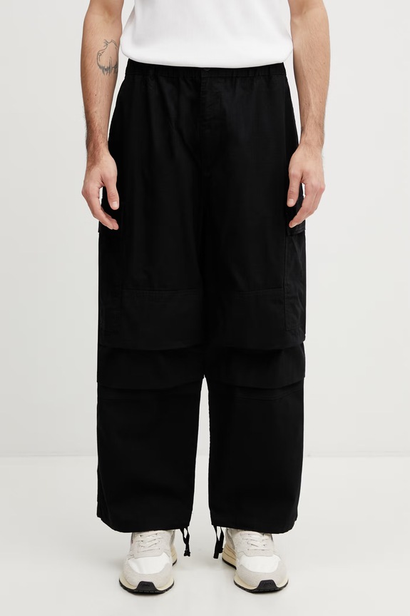 Carhartt WIP Jet Cargo Pant hlače cargo od pamuka za muškarce crna I036678.8902
