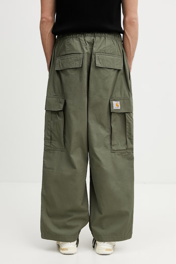 Одежда Carhartt WIP Jet Cargo Pant брюки карго из хлопка для мужчин I036678.1102 зелёный