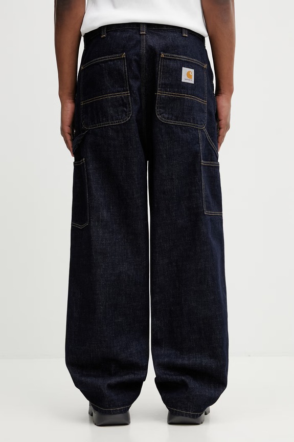 Îmbrăcăminte Carhartt WIP OG Double Knee Pant blugi loose pentru bărbați I036733.102 bleumarin