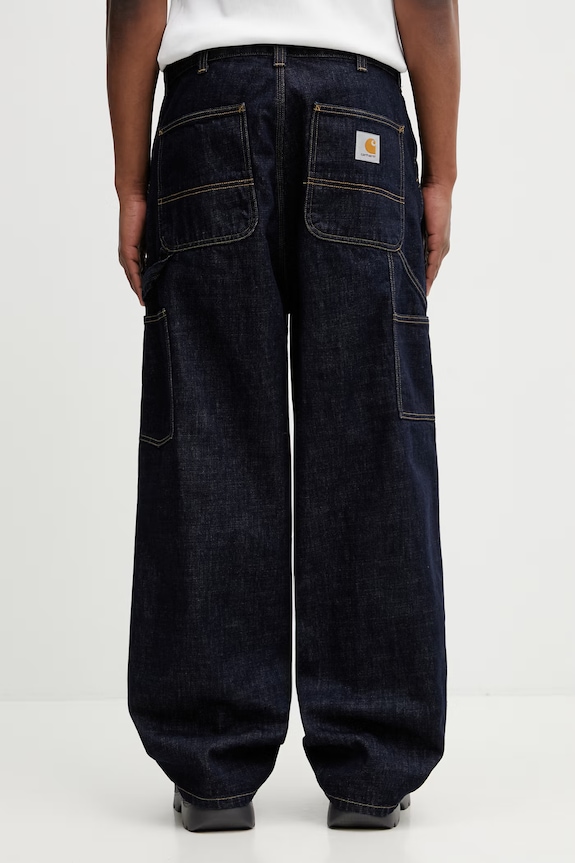 Îmbrăcăminte Carhartt WIP OG Double Knee Pant blugi loose pentru bărbați I036733.102 bleumarin