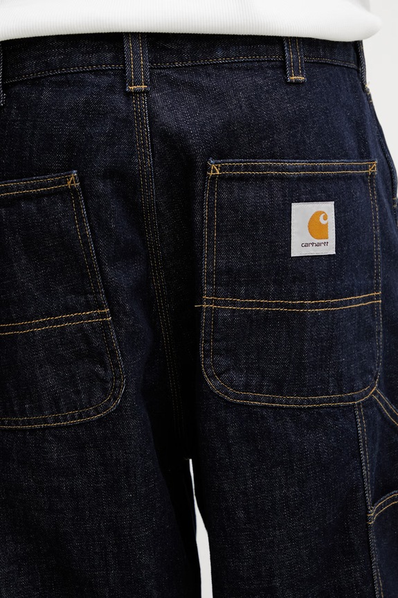 Carhartt WIP OG Double Knee Pant blugi loose pentru bărbați I036733.102 bleumarin