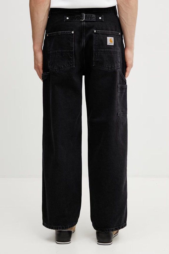 Odzież Carhartt WIP Belmont Pant jeansy loose męskie I036591.8906 czarny