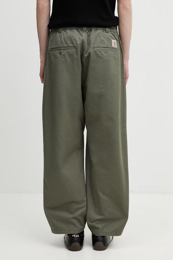 Îmbrăcăminte Carhartt WIP Marv Pant pantaloni din bumbac pentru bărbați I033129.1106 verde
