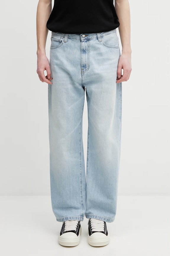 Carhartt WIP Landon Pant blugi relaxed fit pentru bărbați albastru I030468.01WU