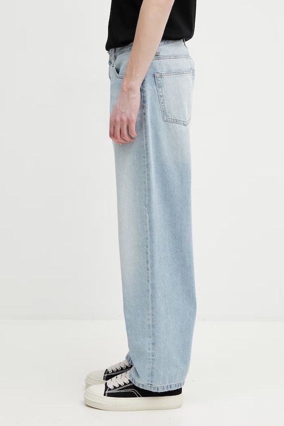Carhartt WIP Landon Pant blugi relaxed fit pentru bărbați I030468.01WU albastru SS26