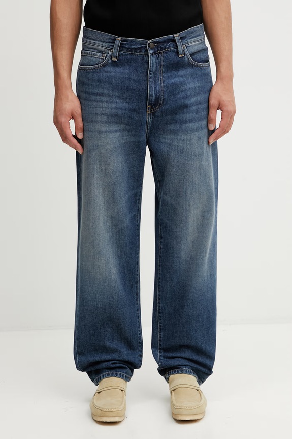 Carhartt WIP Aaron Pant jeansy tapered męskie niebieski I036728.014L
