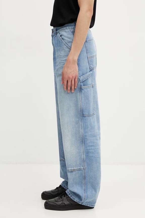 Carhartt WIP OG Double Knee Pant blugi relaxed fit pentru bărbați I036733.01UR albastru SS26