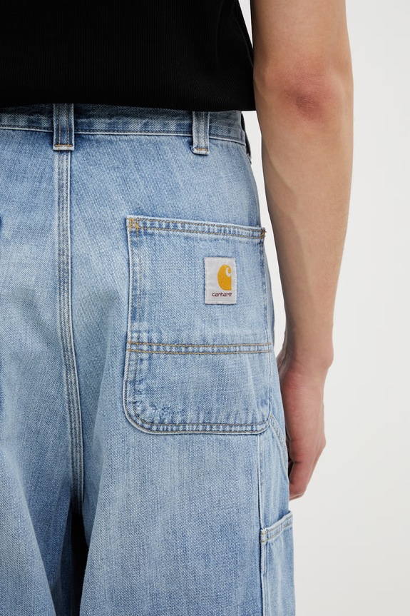 Carhartt WIP OG Double Knee Pant blugi relaxed fit pentru bărbați albastru I036733.01UR