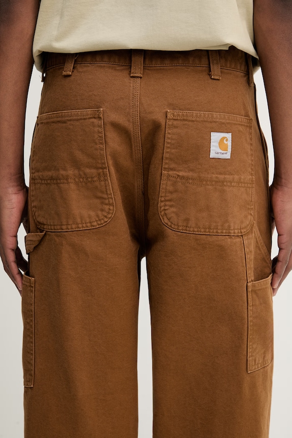 Carhartt WIP OG Single Knee Pant nohavice bavlnené pánske hnedá I035637.HZ06