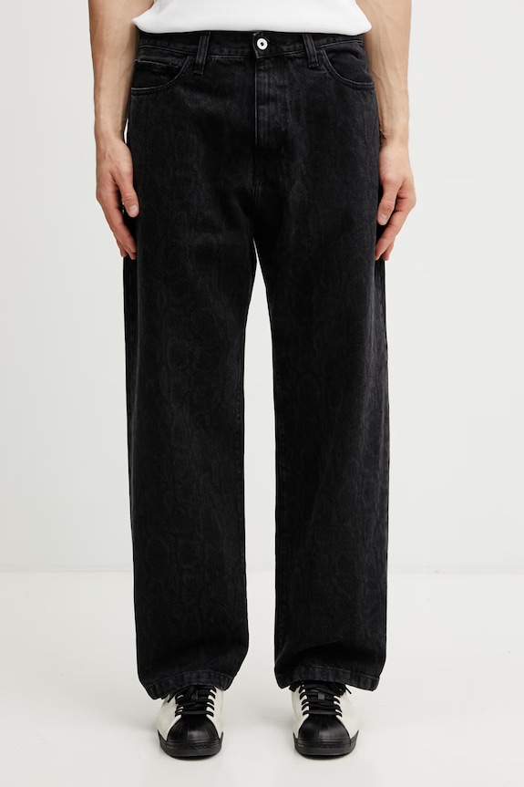 Carhartt WIP Snake Landon Pant blugi relaxed fit pentru bărbați negru I036589.3R260