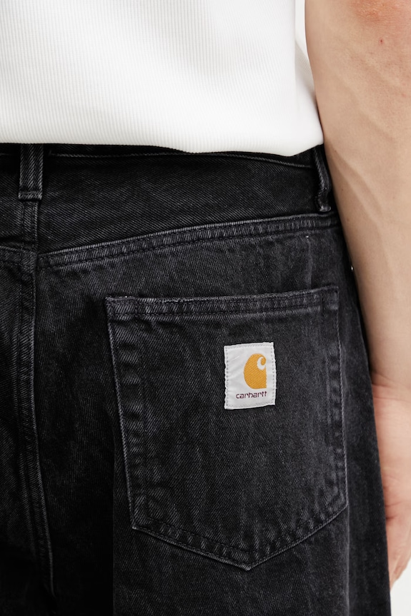 Carhartt WIP Snake Landon Pant blugi relaxed fit pentru bărbați negru I036589.3R260