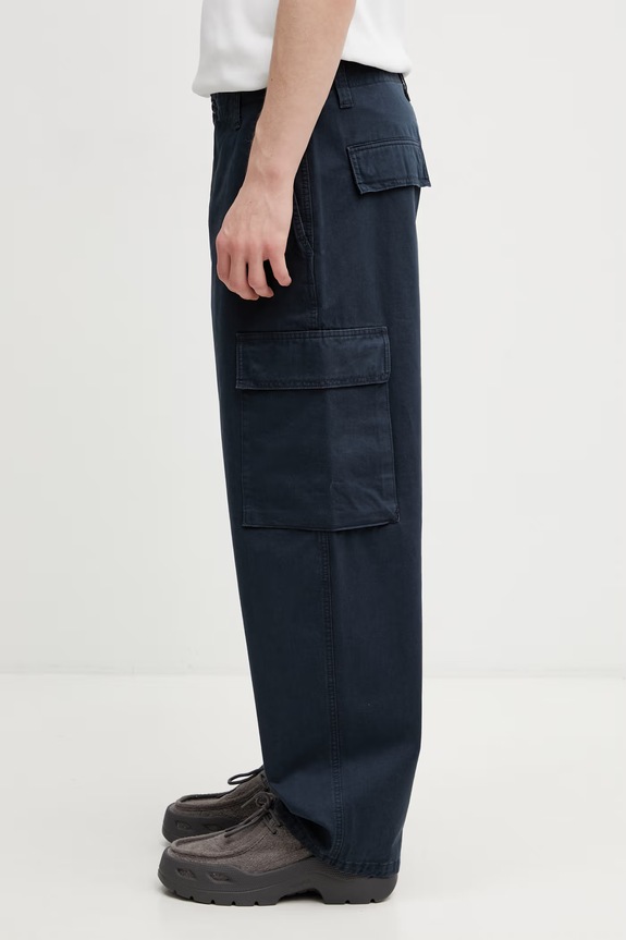Carhartt WIP Kade Cargo Pant spodnie cargo bawełniane męskie I035585.3IW06 granatowy SS26