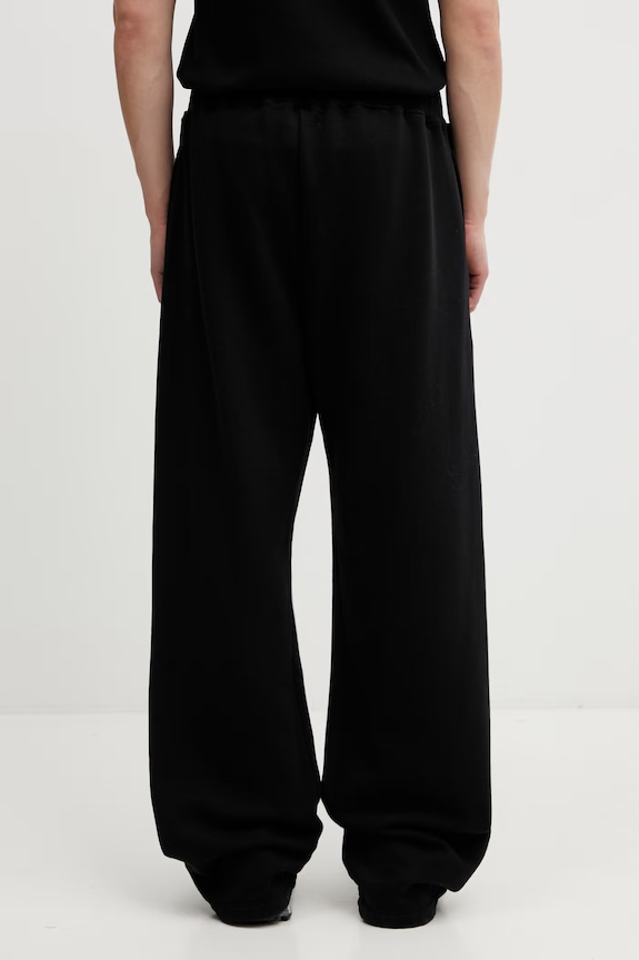 Îmbrăcăminte No Problemo Mini Problemo Straight pantaloni de trening din bumbac pentru bărbați NP3001005 negru