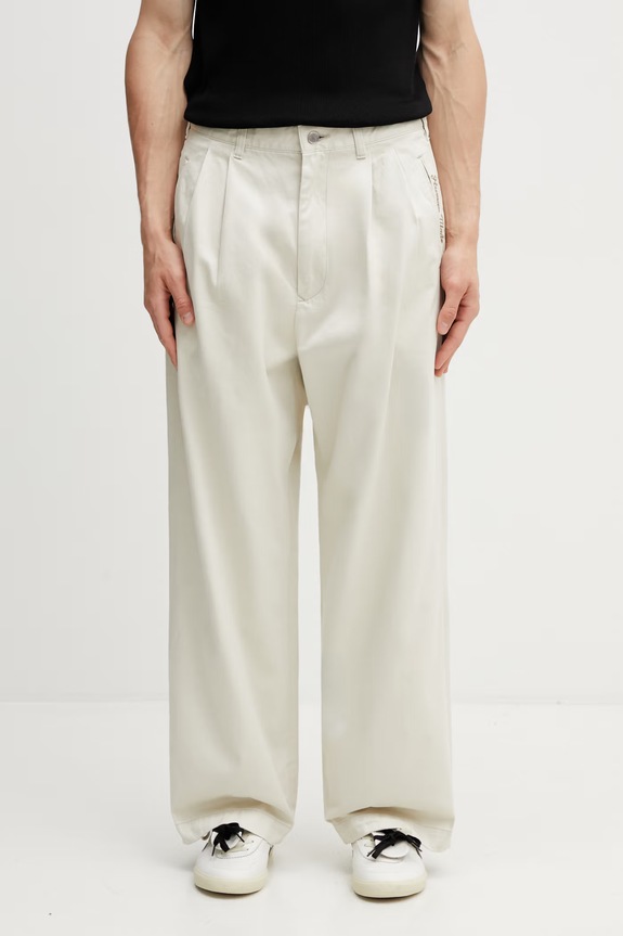 Human Made MENS WOVEN PANTS spodnie bawełniane męskie beżowy HM31PT017