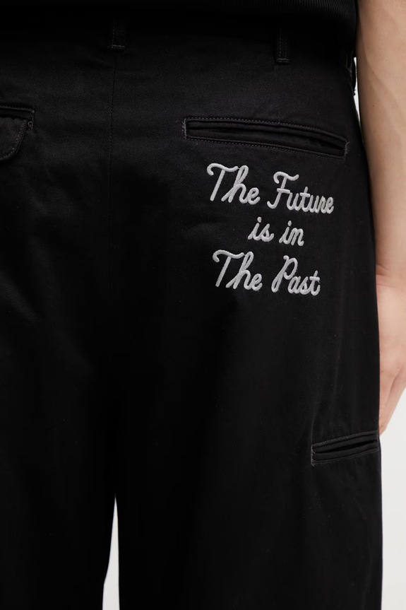 Human Made MENS WOVEN PANTS Men's cotton trousers black HM31PT017
