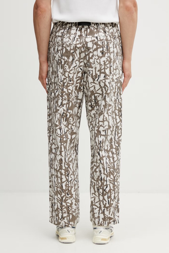 Odjeća Gramicci TAOS CANVAS PANT wide leg hlače od pamuka za muškarce G6SM.P008. smeđa