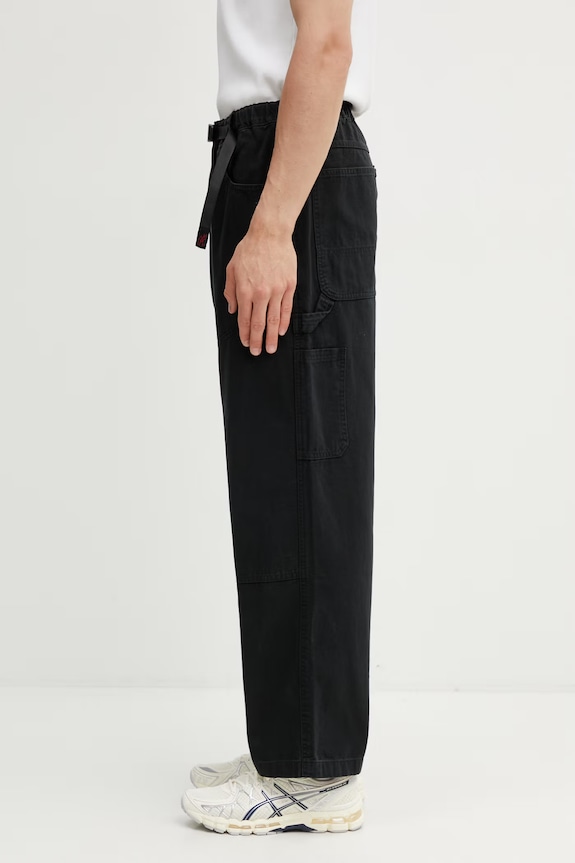 Gramicci TAOS CANVAS PANT wide leg hlače od pamuka za muškarce G6SM.P008. crna SS26
