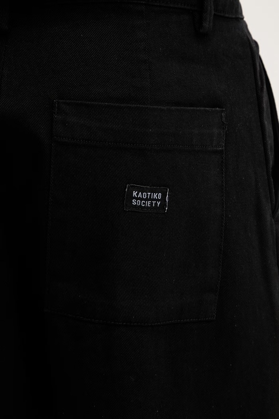 Kaotiko blugi relaxed fit pentru bărbați negru AS016.01.K002