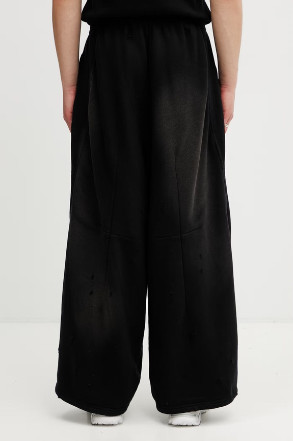 Abbigliamento Needles pantaloni da tuta in cotone da uomo SX432 nero