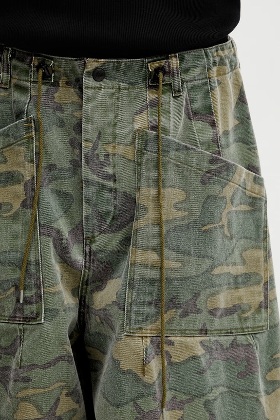 Needles jeansy relaxed fit męskie zielony SX144