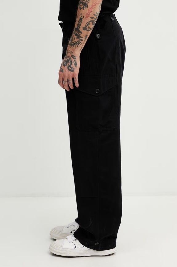 Needles cargo trousers Men's SX141 black SS26