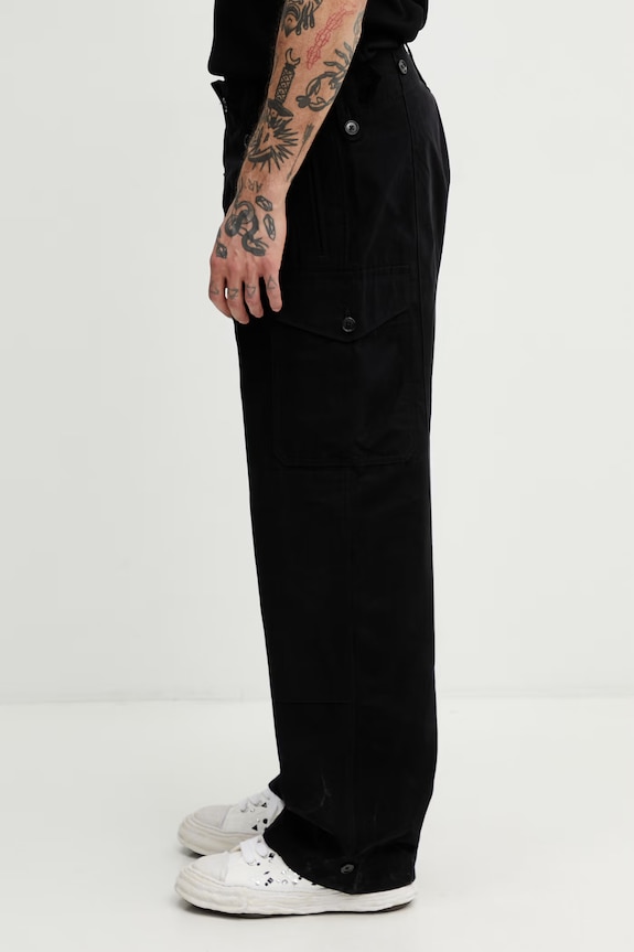 Needles cargo trousers Men's SX141 black SS26