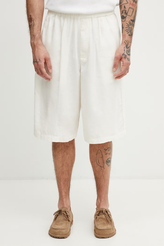 Undercover shorts with cashmere blend Men's beige UP1F4507