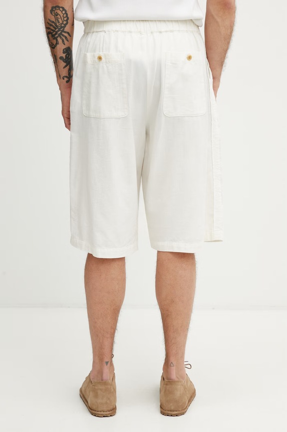Clothing Undercover shorts with cashmere blend Men's UP1F4507 beige
