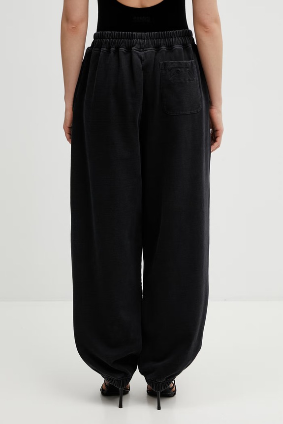 VETEMENTS spodnie dresowe bawełniane Biker Cross Logo ME76SP160B