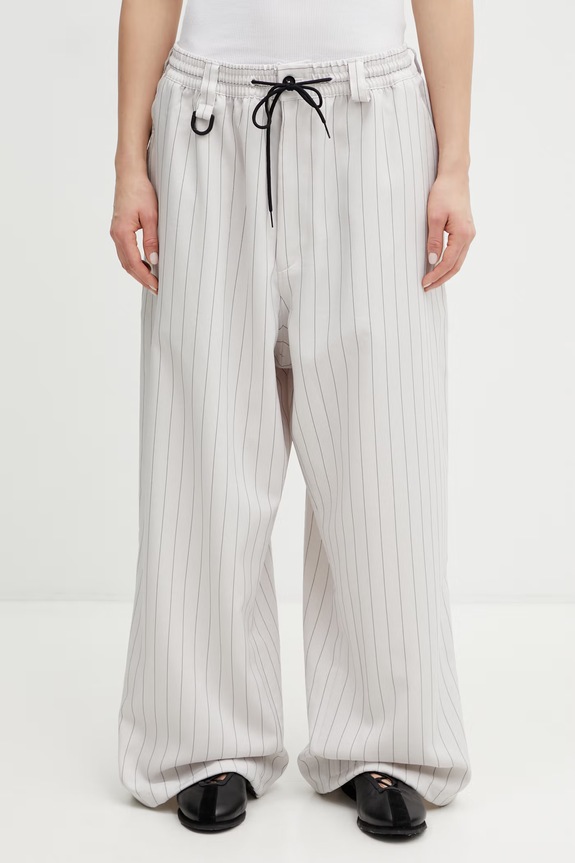 Y-3 spodnie SU PANTS high beżowy KS7647
