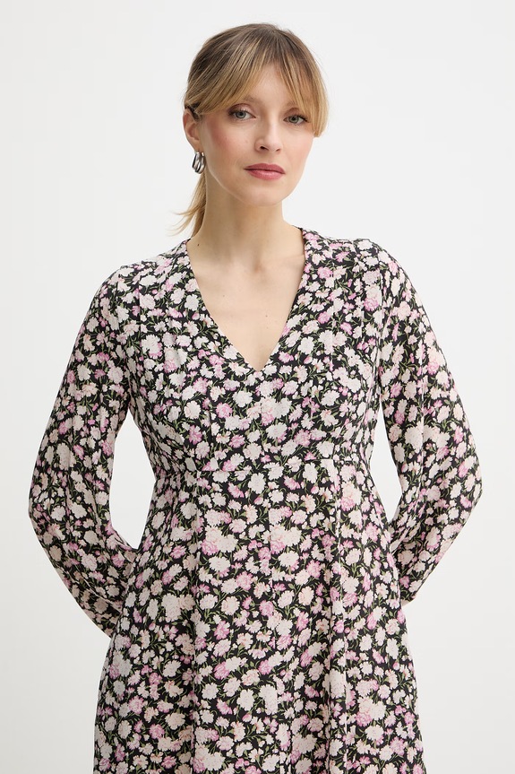 Weekend Max Mara rochie de mătase QUIZ negru 2615221051600