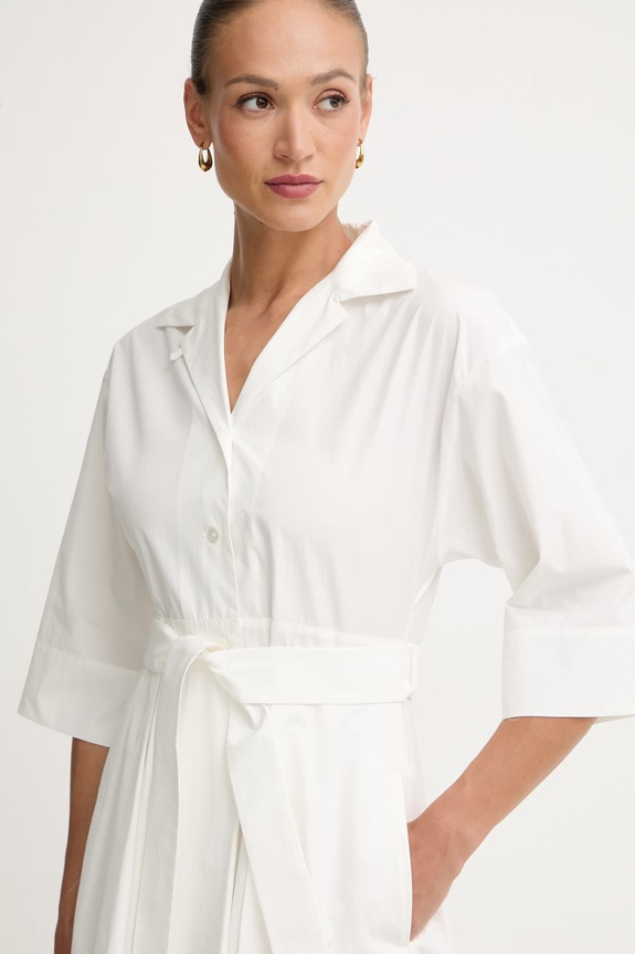Weekend Max Mara sukienka letnia bawełniana PADANA 2615221062600 biały