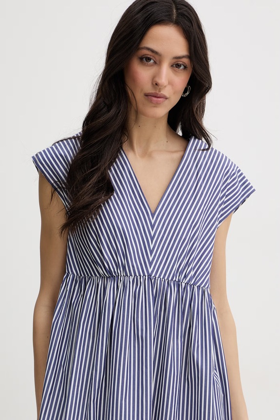 Weekend Max Mara letné šaty bavlnené MOLO tmavomodrá 2615221092600