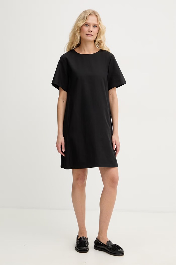 Weekend Max Mara vestito in cotone ALOA nero 2615221112600