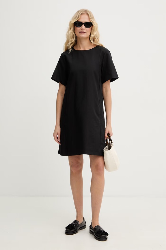 Weekend Max Mara vestito in cotone ALOA 2615221112600 nero SS26