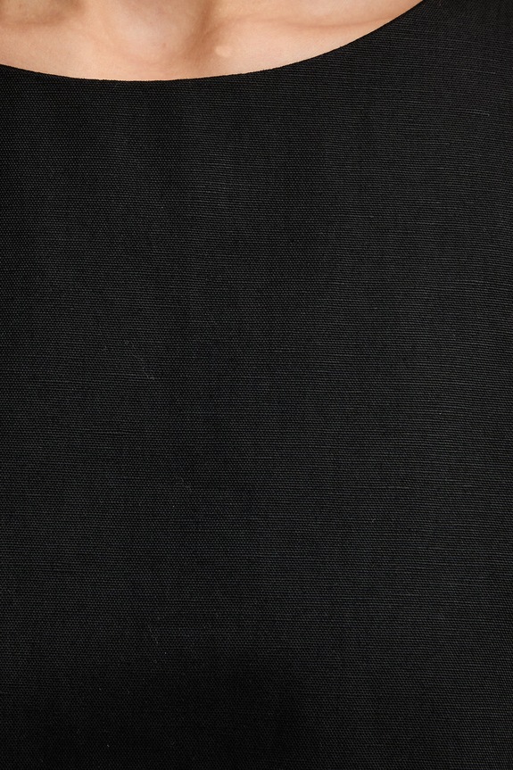Weekend Max Mara vestito in cotone ALOA 2615221112600 nero