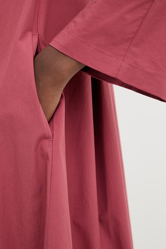 Weekend Max Mara vestito in cotone SEGGIO 2615221132600 granata