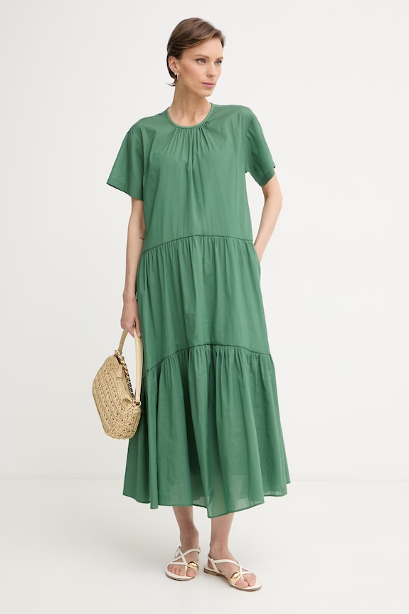 Weekend Max Mara rochie ALLORO 2615231012600 verde SS26