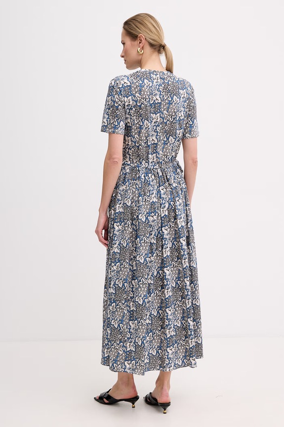 Oblečenie Weekend Max Mara šaty bavlnené FASCINO 2615621012600 modrá