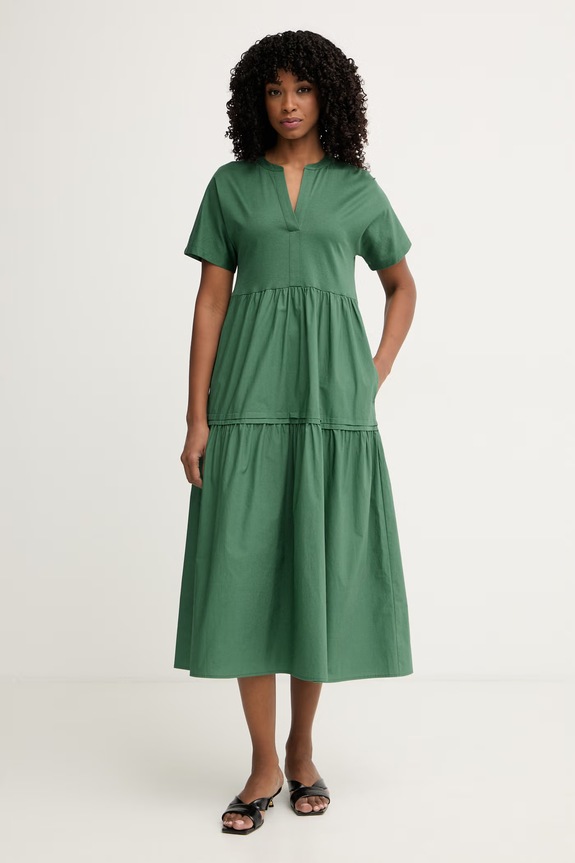 Weekend Max Mara καλοκαιρινό βαμβακερό CAPSULA 2615621032600 πράσινο SS26
