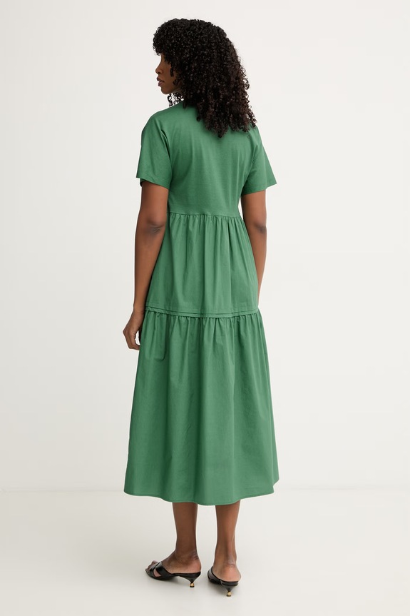 Ρούχα Weekend Max Mara καλοκαιρινό βαμβακερό CAPSULA 2615621032600 πράσινο