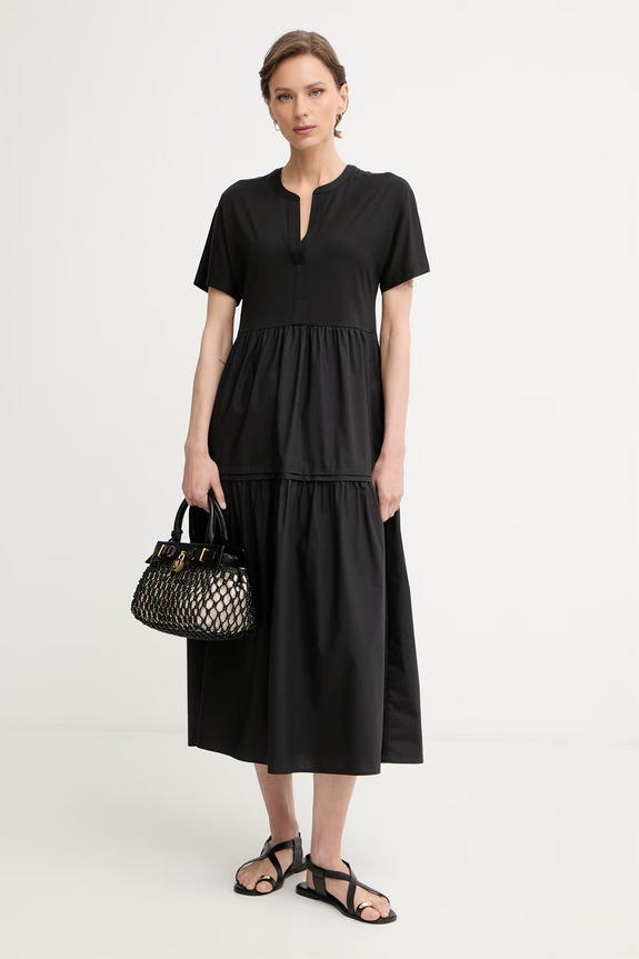 Weekend Max Mara Vestito d'estate in cotone CAPSULA 2615621032600 nero SS26