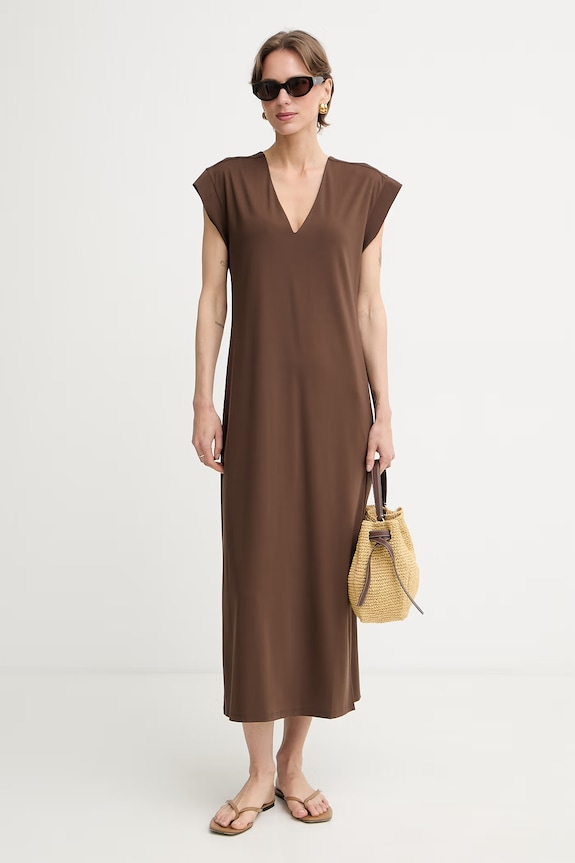 Weekend Max Mara sukienka MIRTO 2615621052600 brązowy SS26