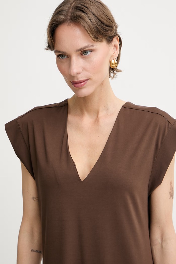 Weekend Max Mara sukienka MIRTO brązowy 2615621052600