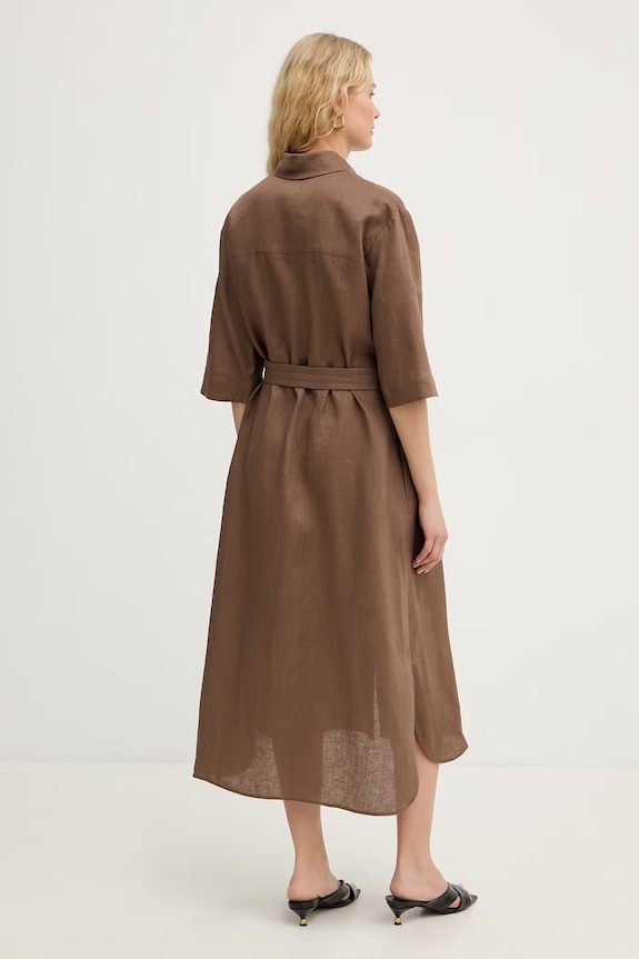 MM by Max Mara rochie de vară 2616221068600 maro SS26